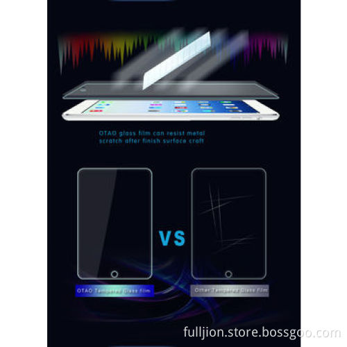 0.33mm round angle 9H tempered-glass screen protector for iPad Mini